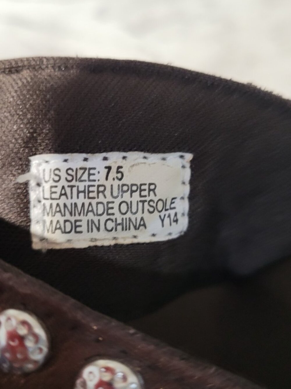 Grazie Sandals Womens Size 7.5 Brown Rhinestone Platform Wedge Thong Flipflop - Picture 11 of 11